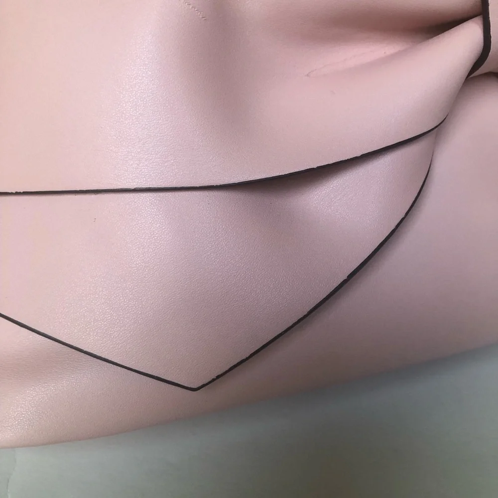 Christian Siriano Pale Pink Satchel with Bow Accent